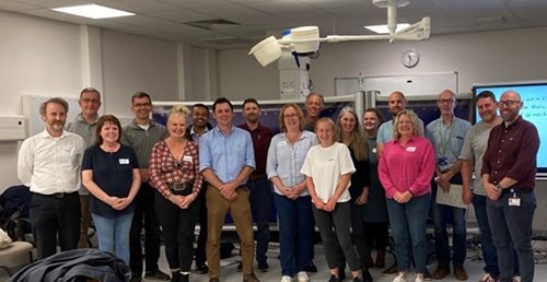 People standing in a row